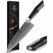 XinZuo - Couteau de Chef Damas - Série B32 Feng - multicolore B32-CS