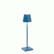 Zafferano Lampe De Table Led Poldina Pro Micro Blu Capri, Rechargeable Et Dimmable Avec Une Autonomie Jusqu'À 12 Heures - bleu LD0490K3 Zafferano Lampe De Table Led Poldina Pro Micro Blu Capri, Rechargeable Et Dimmable Avec Une Autonomie Jusqu'À 12 Heures - bleu LD0490K3