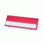 25x Identifiant en aluminium rouge avec pince - 8412536803604