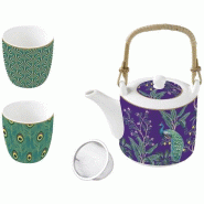 EASY LIFE Coffret Théière + 2 gobelets - Imperial Peacock - 035-1238144 EASY LIFE Coffret Théière + 2 gobelets - Imperial Peacock - 035-1238144