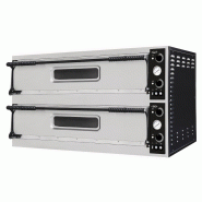 Four à pizza professionnel double électrique triphasé 2 x 3 pizza - P7485.0145