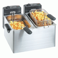 Friteuse électrique à poser MINI III - 2 cuves - 2 x 4 L | Bartscher