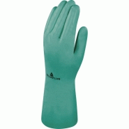 Gant de protection chimique nitrile floqué coton - 33 cm