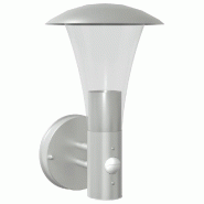 Helloshop26 - Applique murale d'extérieur avec capteur infrarouge 17,5 x 17,5 x 28 cm style élégant en acier inoxydable argenté 02_0056557 - rouge