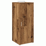 Helloshop26 - Armoire de rangement compacte finition vintage bureau 40 x 45 x 103 cm pratique en bois d'ingénierie vieux bois 02_0051210 - Bois massi