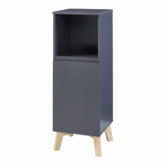 Helloshop26 - Armoire étagère 86 x 30 x 30 cm meuble de rangement de salle de bain gris 03_0008884 - 3000224394586