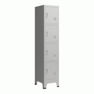 Helloshop26 - Casier de bureau armoire meuble de rangement pour bureau atelier chambre acier métallique avec 4 portes acier laqué 03_0006348 - 30017 Helloshop26 - Casier de bureau armoire meuble de rangement pour bureau atelier chambre acier métallique avec 4 portes acier laqué 03_0006348 - 30017