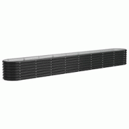 Helloshop26 - Jardinière bac lit surélevé plantes fleurs terrasse jardin de jardin acier enduit de poudre anthracite 02_0039499 - 3000218538606 Helloshop26 - Jardinière bac lit surélevé plantes fleurs terrasse jardin de jardin acier enduit de poudre anthracite 02_0039499 - 3000218538606