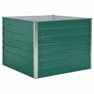 Helloshop26 - Jardinière lit surélevé plantes fleurs jardin 100 x 100 x 77 cm acier galvanisé vert 02_0000787 - 3000071201532 Helloshop26 - Jardinière lit surélevé plantes fleurs jardin 100 x 100 x 77 cm acier galvanisé vert 02_0000787 - 3000071201532