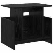 Helloshop26 - Meuble TV rectangulaire moderne rangement fonctionnel 50 x 35 x 45 cm en bois d'ingénierie noir 02_0054717 - noir Bois massif 300023862