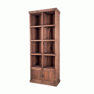 Meuble présentoir pin 8 cases 2 portes Madera - GRIS Meuble présentoir pin 8 cases 2 portes Madera - GRIS