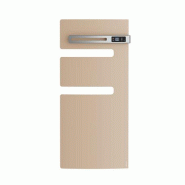 Radiateur sèche-serviettes connecté Serenis avec soufflerie mât droite 1500W Beige - Atlantic - 850598_0