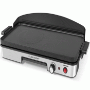 RIVIERA & BAR Plancha électrique 1900w 50x22cm qpl345 - noir 3576160017891