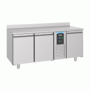 Table réfrigérée bord relevé 3 portes mono block - P7489.5405