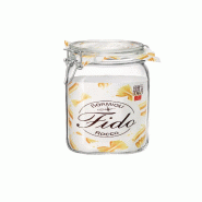 Van Well Pot en verre Bormioli Fido cl.150 avec terrine à fermeture hermétique - transparent verre 85416
