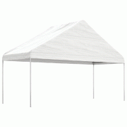 VidaXL Belvédère avec toit blanc 5,88x2,23x3,75 m polyéthylène Modèle AbriSierra 223 - blanc 362639