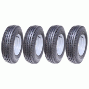5.00-10 roue de remorque, 4ply, high speed, road legal, 355kgs, 500x10 72N set of 4 5.00-10 roue de remorque, 4ply, high speed, road legal, 355kgs, 500x10 72N set of 4