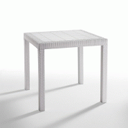 BICA Table Dallas 80x80x75h cm blanche carrée - blanc matière synthétique 8003723090961