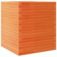 Helloshop26 - Jardinière bac lit surélevé plantes fleurs terrasse jardin cire 60 x 60 x 68,5 cm bois de pin massif marron 02_0038476 - 3000217690343 Helloshop26 - Jardinière bac lit surélevé plantes fleurs terrasse jardin cire 60 x 60 x 68,5 cm bois de pin massif marron 02_0038476 - 3000217690343