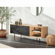 Meuble de service Fina Gazzda avevc structure en bois massif