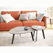 Table basse Galet avec surface en céramique personnalisable Seatmob Table basse Galet avec surface en céramique personnalisable Seatmob