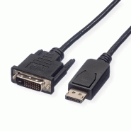 Roline câble displayport dp m - dvi m, noir, 2 m_0