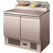 Table réfrigérée sandwiches inox avec 2 portes +2/+8°c - 240 litres - PPS200