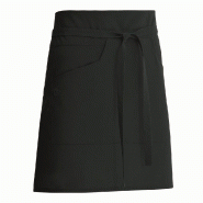 Tablier de service coton noir 45x 100 cm