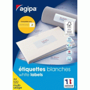 1400 étiquettes blanches multi-usage, format 99,1 x 38,1 mm (100 feuilles A4 / cdt) - 3270241189865