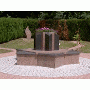 Columbarium en etoile fontaine fleurie