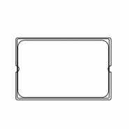 Couvercle gastronorme 1/1 53x32,5x3,7cm inox