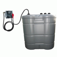 Cuve à fioul 1000L avec pompe 60L/min - station murale - volucompteur et jauge mécanique