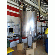 Cuve en acier inoxydable de 2000 litres avec agitation et cellules de charge - référence : c13156