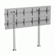 KIMEX Support sur pieds pour 6 écrans TV 50''-55'' - Hauteur 240 cm - A visser - gris 3700685424340 KIMEX Support sur pieds pour 6 écrans TV 50''-55'' - Hauteur 240 cm - A visser - gris 3700685424340