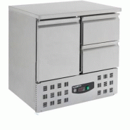 Meuble horizontal inox réfrigéré gamme 700 - 1 porte et 2 tiroirs - 235L - Réfrigération statique Meuble horizontal inox réfrigéré gamme 700 - 1 porte et 2 tiroirs - 235L - Réfrigération statique