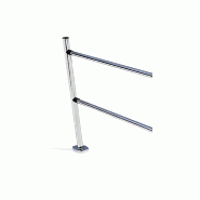 Poteaux de guidage en acier - chrome brillant - Hauteur 1060 mm - Diamètre 50 mm