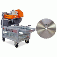 Scie électrique triphasée de maçon BS650 + 1 disque BS30 Ø 650 mm - GOLZ - 02826501000+03963290650 Scie électrique triphasée de maçon BS650 + 1 disque BS30 Ø 650 mm - GOLZ - 02826501000+03963290650