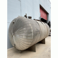 Cuve inox 316 d'occasion 10 000 litres avec échangeur 18 m2 - référence : c3315