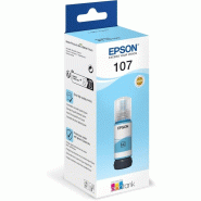 EPSON 107 - Flacon d'encre Ecotank cyan clair authentique - 8715946712437