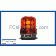 Gyrophare à led orange autonome embase magnétique LEDWORK LWK0539 Gyrophare à led orange autonome embase magnétique LEDWORK LWK0539