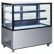 HENDI - Vitrine réfrigérée avec 2 étagères - Ref 233450 - 68x122xH123 cm - inox 233450