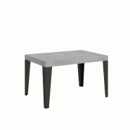 Itamoby Table Extensible 90X130/390 Cm Flame Cement Structure Anthracite - gris 8050598016039 Itamoby Table Extensible 90X130/390 Cm Flame Cement Structure Anthracite - gris 8050598016039