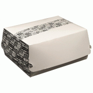 Lunch box carton blanc décor District 22,5x18x9cm - par 200