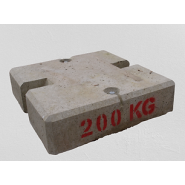 Masse 200 kg pour essai de palans et ponts roulants - 700 x 700 x 180mm - REF2220200