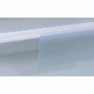 Porte étiquette adhésif transparent - 1000x26mm - fixation durable et résistante, multi-supports