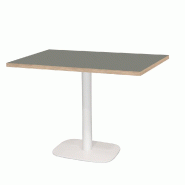 RestooTab - Table Round blanc 120x70cm verde comodoro fenix chants couleur bois - vert Bois manufacturé TB-ROURC1-12070M-VER.CO-BOI