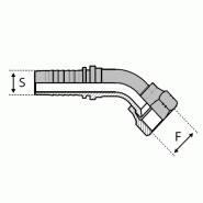 Serie BSPP Toyota® - Filetage BSPP - Cône 60° - Femelle - 45° (JIS DK-TOYOTA®45) - 5 , 5/16" , 8 , 3-8-12x17 , 14-95