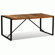 VidaXL Table à manger Bois de récupération massif 180 cm Modèle Zenith Urbain - Bois massif 243999