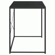 Bureau d'ordinateur Noir 110x60x70 cm Bois d'ingénierie Modèle Atlas Office Modern - 8720286652459
