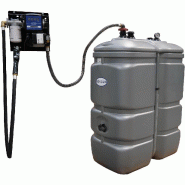 Cuve stockage fuel 750 litres en PEHD avec pompe 50 l/min - RENSON - 159061